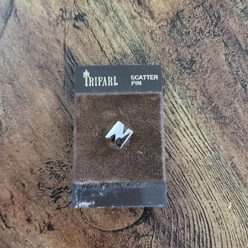 Trifari Silver Scatter Pin for Men
